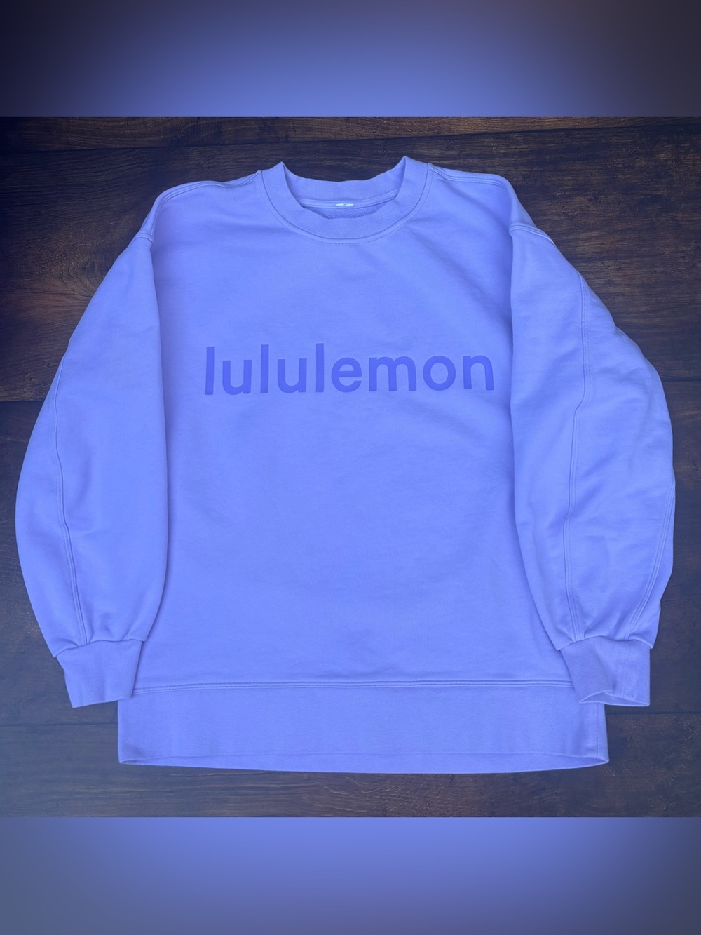 Lululemon Perfectly Oversized Crew *Graphic In Lilac Smoke
